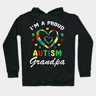 Proud autism grandpa Autism Awareness Gift for Birthday, Mother's Day, Thanksgiving, Christmas Hoodie